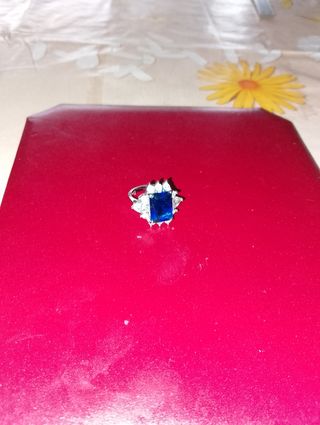 Anello Zaffiro blu