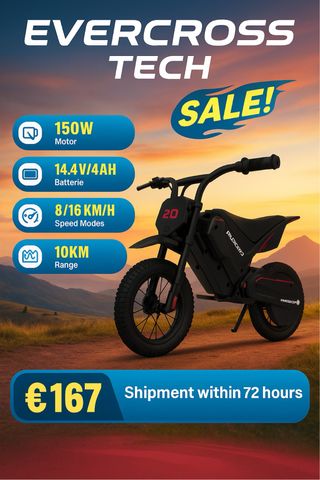 EVERCROSS TECH EV05M Moto elettrica per bambini