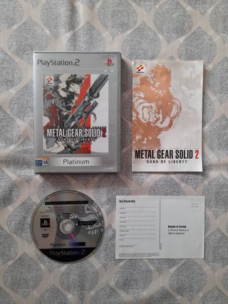 Metal Gear Solid 2 Sons of Liberty Platinum PS2