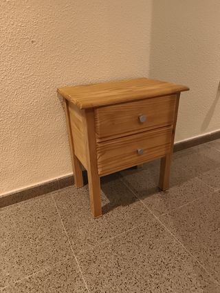 Ultimos dias.!! Mesita noche madera 2 cajones. Mad