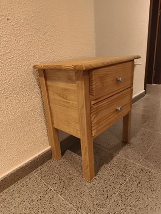 Ultimos dias.!! Mesita noche madera 2 cajones. Mad