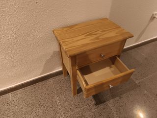 Ultimos dias.!! Mesita noche madera 2 cajones. Mad