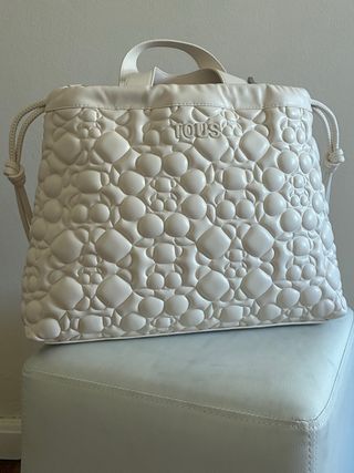 Bolso Tous crema - acolchado
