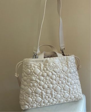 Bolso Tous crema - acolchado