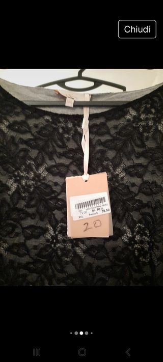 Vestito pizzo nero nuovo
