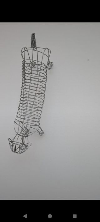 Sculture bassotto ferro metallo CD/DVD