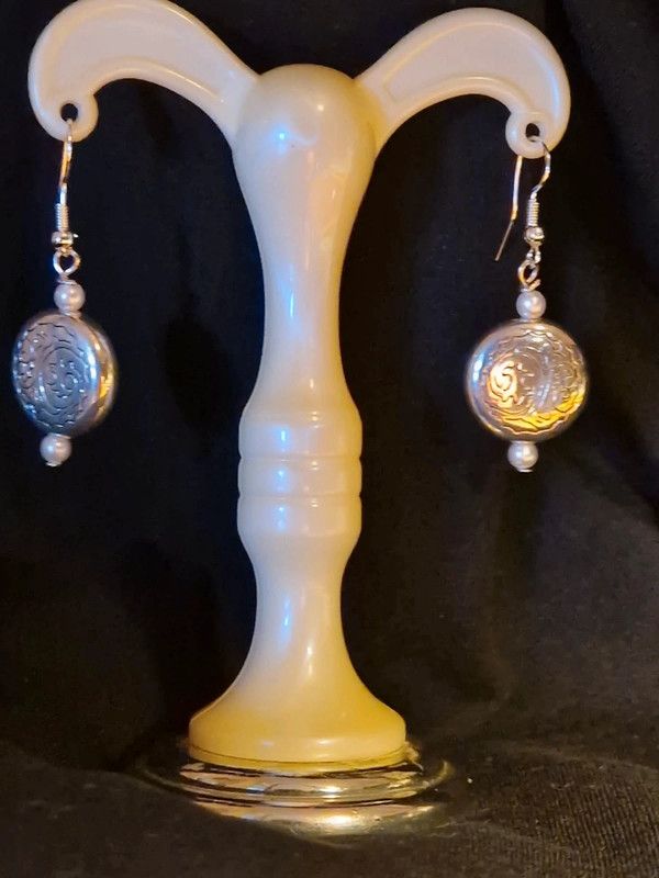 Orecchini argento con perle