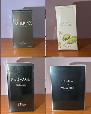Perfumes Chanel, Dior, Yves Saint Laurent