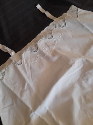 Enagua/camisón algodón blanco antiguo