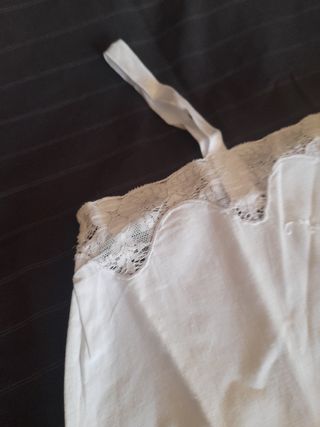 Enagua/camisón algodón blanco antiguo