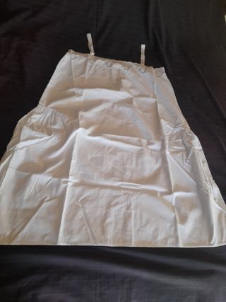 Enagua/camisón algodón blanco antiguo