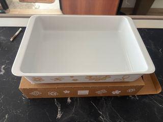 Pirofila Thun rettangolare, beige