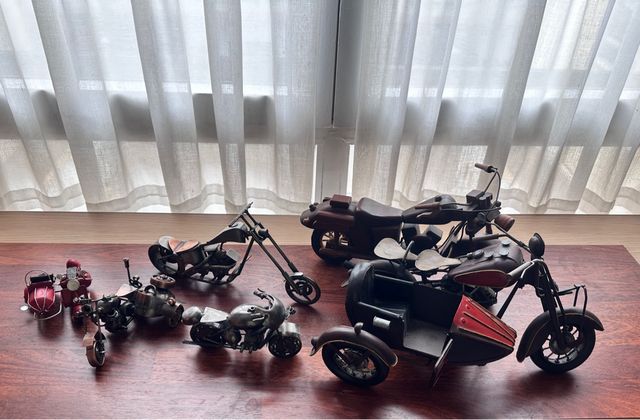 Miniaturas Motos Vintage - 6 unidades