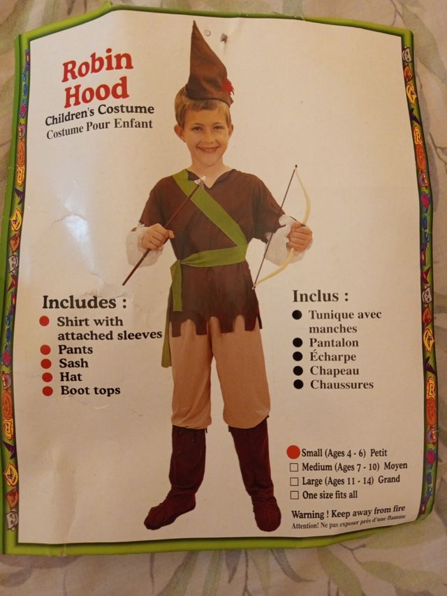 Disfraz Robin Hood niño (4-6)