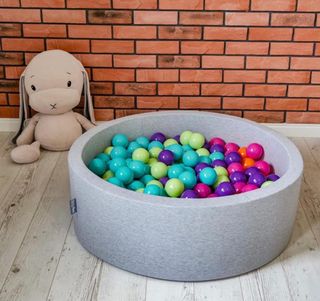 Piscina bolas bebé - Gris
