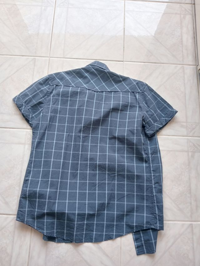 Camicia a quadri blu, tg.S