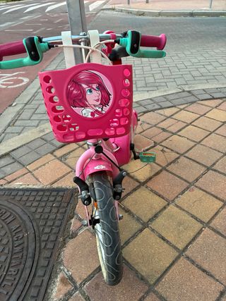 Bicicleta niña 14" Btwin rosa