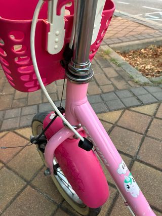 Bicicleta niña 14" Btwin rosa