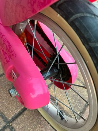 Bicicleta niña 14" Btwin rosa