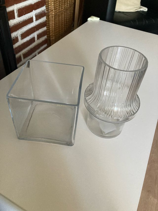 Maceteros/jarrones de cristal