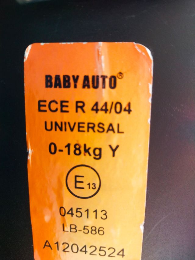 Silla coche bebé