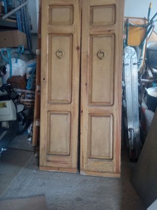 Puertas madera maciza