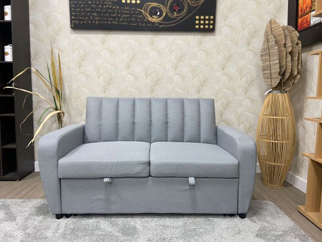 Sofá cama terciopelo negro