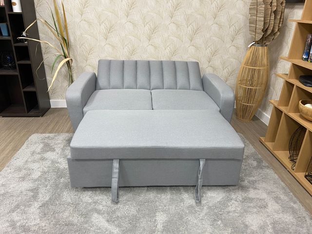 Sofá cama terciopelo negro