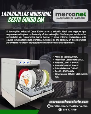 Lavavajillas Industrial 50x50