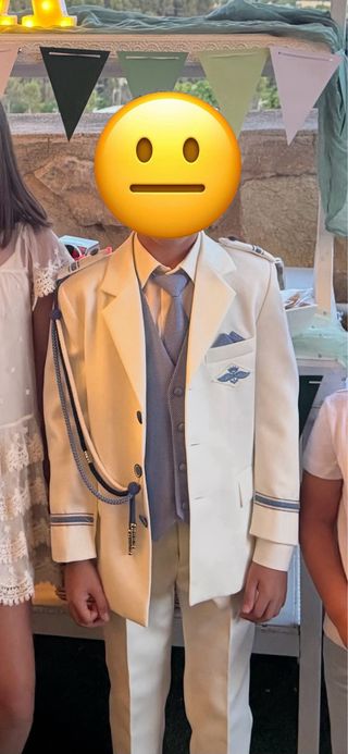 Traje comunión niño - Blanco