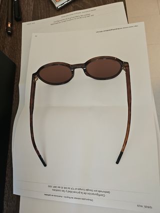 Gafas sol redondas marrones