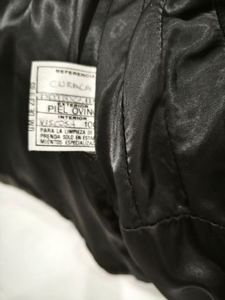 Chaqueta cuero negra