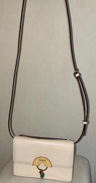 Bolso Tous mini beige-dorado