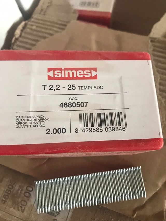 Clavos Simes T 2,2 - 25 Templado
