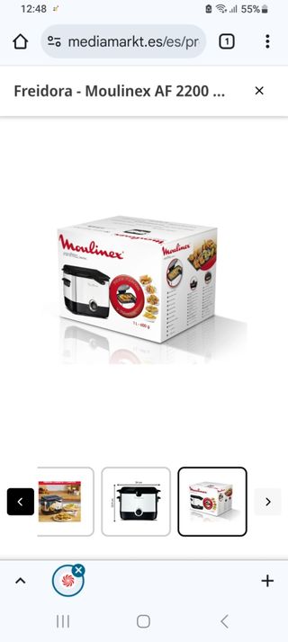 Freidora Moulinex sin usar