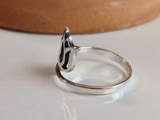 Anillo flor de loto.Plata Ajustable