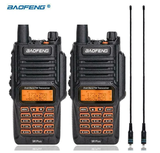 2 Pezzi Radio Baofeng UV9R Plus Walkie Talkie 10W