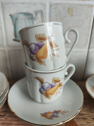 Servizio caffè vintage porcellana