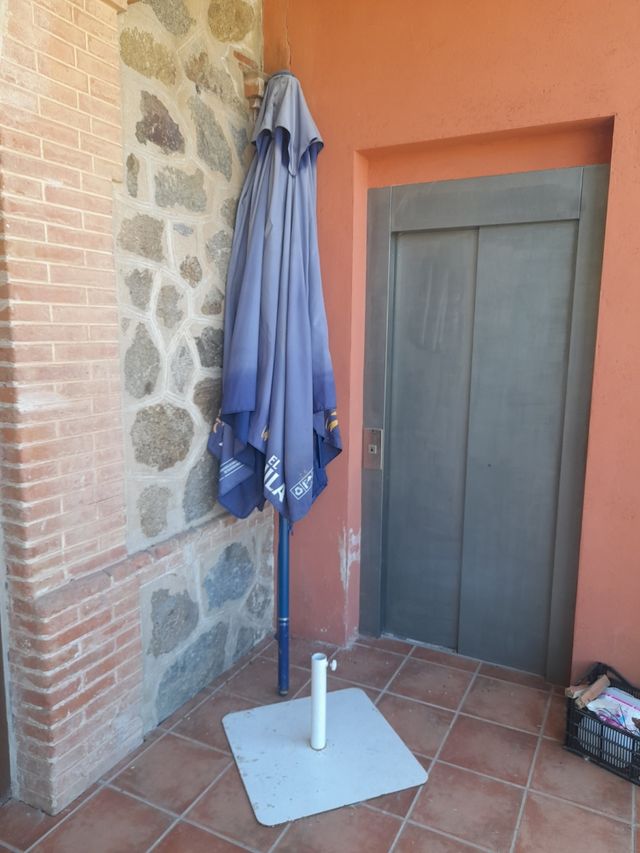 Ombrellone da spiaggia blu 3x3