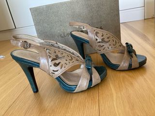 Sandalias Alma en Pena beige-verde