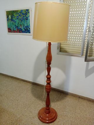 Lámpara pie madera 165cm