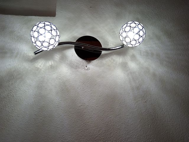 Applique moderne 2 e 4 luci argento