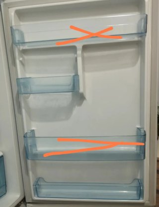 Accesorios nevera Haier Medidas en las fotos