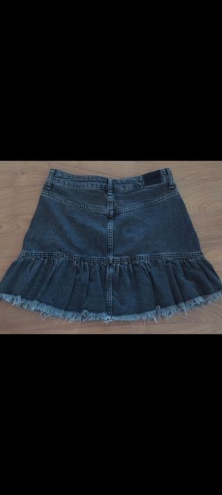 Falda vaquera gris - Talla 36