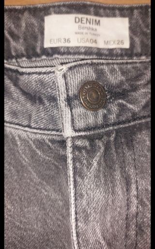 Falda vaquera gris - Talla 36