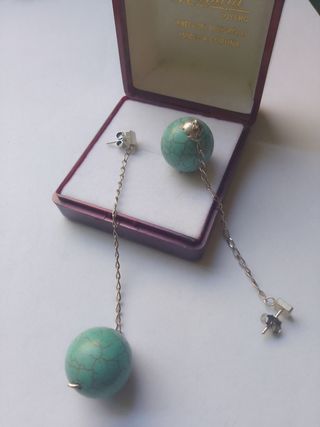 Pendientes plata 9cm