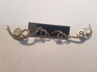 #1097 Pendientes plata de ley 925 5,5cm