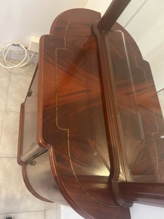 Mueble espejo entrada madera