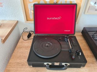 Tocadiscos Sunstech maleta