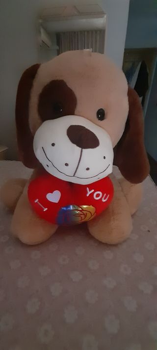 PELUCHE PERRO AMOROSO